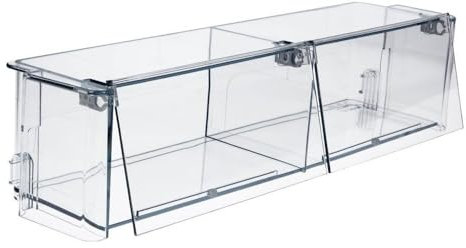 easyPART Kompatibel/Ersatz für Bosch 00705208 Abstellfach Siemens Butterfach 425x100mm mit Klappen für Kühlschranktüre