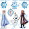 Frozenes Folienballon, 7pcs Gefrorene Geburtstagsdeko, Luftballons Gefrorene, Frozen Party Luftballons, Heliumballon für Mädchen Frauen Geburtstags Babyparty Partei Hintergrunden