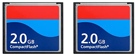 ZhongSir Two Pack 2GB Extreme Compact Flash Memory Card High Speed Digital Camera Card Industrial Grade Card(2X2GB)