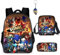 GDFENDU 3 Pcs/Set 16 Inch Anime Hedgehog Blue Backpack for Men Women 3D Printed Cartoon Game Backpack Laptop Backpack Pencil Case (E)