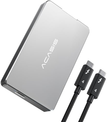 ACASIS 40Gbps NVMe M.2 SSD Enclosure, USB 4/3.2/3.1/3.0/2.0, 2280 M&B+M-Key, Aluminum Alloy External NVMe USB C Enclosure (TBU-401)