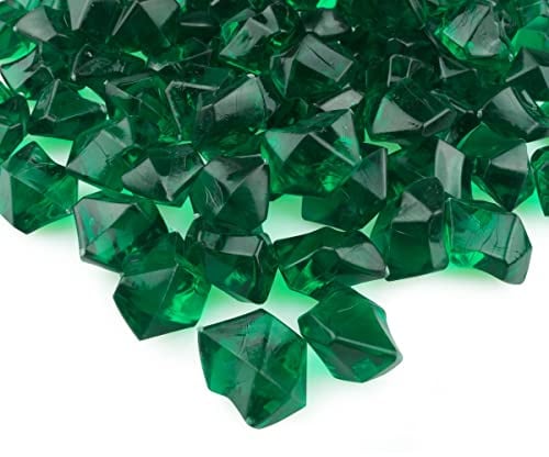 Goodymax® Kristall-EIS 25 mm Dunkelgrün 50 Stück - EIS Deko Streudeko Diamanten Tischdeko