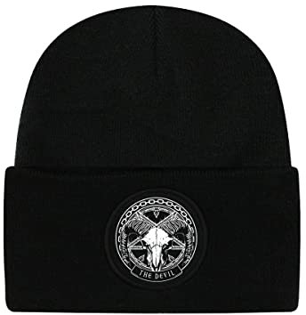 Deadly Tarot The Devil Beanie Black, Schwarz , One size