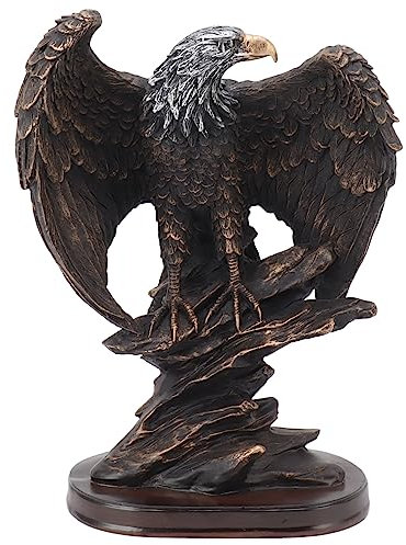 WBTY Adler-Statue aus Kunstharz, Lebendig, Genial, Langlebig, Dekorative Vintage-Adler-Figur das Büro