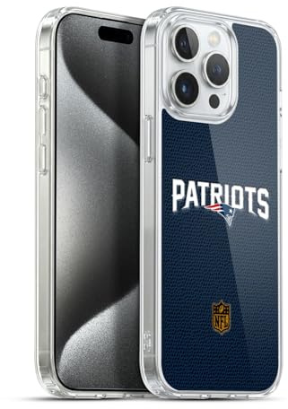 Head Case Designs Offizielle NFL Fussball New England Patriots Logo Gelhülle [Militärischer Schutzgrad] Kompatibel Mit Apple iPhone 15 Pro Max Und Kompatibel Mit MagSafe