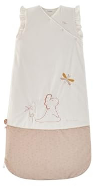 NOUKIE'S - Gigoteuse Hiver 6-36 Mois (90-110 cm) - Gigoteuse TOG 2 à 3,5 - Fermeture Zippée - Polyester/Coton - Blanc & Rose