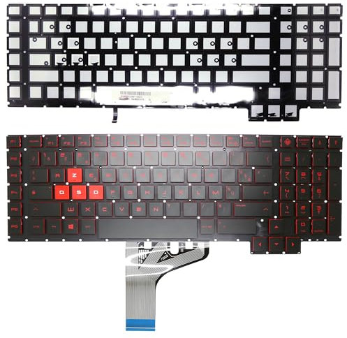 Clavier FRANÇAIS AZERTY pour HP OMEN 17-an / 17T-an - SG-88000-XFA SN6168BL + rétro-éclairage