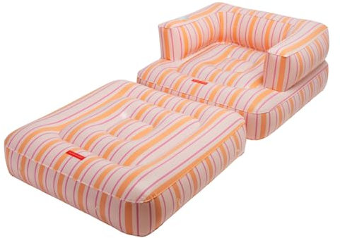 Flamingueo Bouee Piscine - Matelas Piscine, Fauteuil Gonflable Piscine, Bouee Piscine Adulte, Hamac Piscine Gonflable, Bouée Gonflable (45x180x90cm)