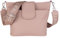 MIRROSI® Umhängetasche Damen, Echtleder, Made in Italy, BOHO Style30x24,50x9cm (BXHXT) viel Stauraum, Handtasche, Brusttasche, Crossbody Bag (1 Tasche & 2 Gurte) (Rosa (Liebling))