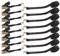 CYEER 8Pcs Ratchet Straps 6Mx 25MM, Heavy Duty Ratchet Straps with Double Hooks, 800kg Black Tensioning Belts Adjustable Cam Buckles Strap Lashing Straps for Roof Rack, Cargo, Household