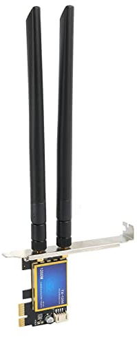 Scheda WiFi PCIe, 2.4G 5G Dual Band 1200Mbps, Adattatore di Rete Wireless 4.0 Desktop, Antenne Rimovibili, per Giochi, Streaming, Supporta 10, 8, 7