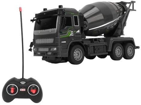 Srliya Children Remote Control Mixer Truck 1:32 4 Way Plastic RC Cement Mixer Truck Toy