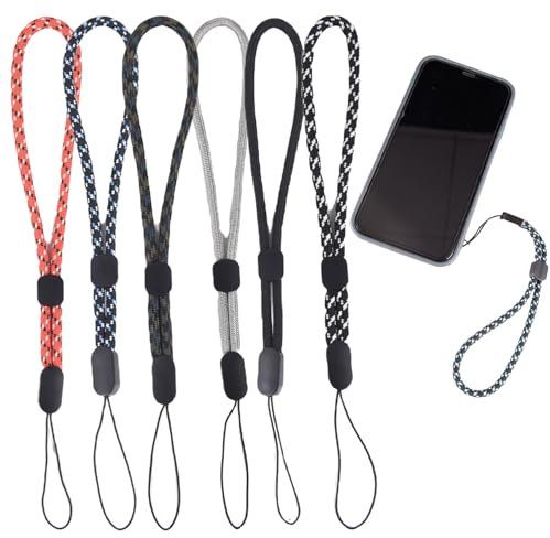 Luxiremi 6 Pcs Hand Wrist Strap Lanyard, Adjustable Nylon Hand Wrist Straps for GoPro, Camera, Keys, Keychain, Phone, USB Flash Drive, Wallet and ID Name Tag Badge