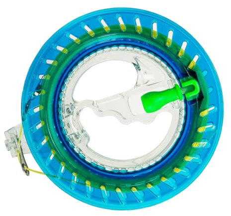 Ruayia Drachenschnur Spule Kit, Drachenschnur Rollenwickler Seilwinde - Scheibendurchmesser 16cm - Drachenrolle Rollenwerkzeug für Bessere Kontrolle über Drachen - Draht 150m