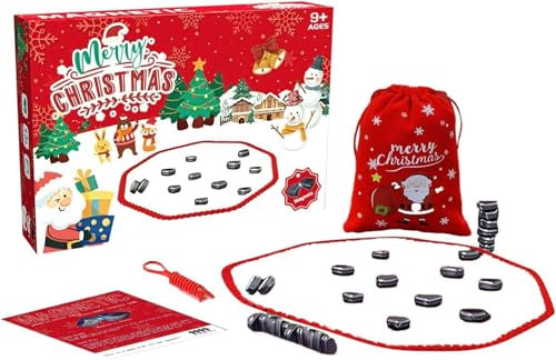 Magnetisches Schachspiel, Schachbrett Magnetisch, Intellektuelles Schachbrett, Magnetic Chess Game, Reisen Schach Magnetisch, Tragbares Schachbrett Für Familientreffen/Camping (A)