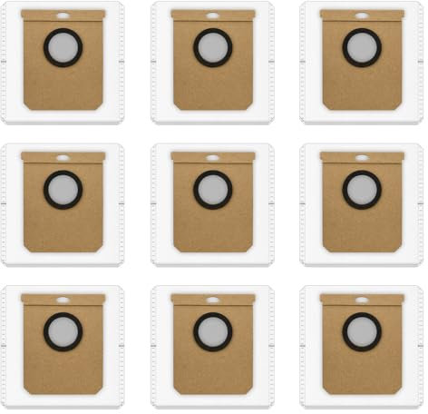 (9 Stück) L60/ L50-Ersatzstaubbeutel, Kompatibel Mit Eufy Clean L60 SES/ L60 Hybrid SES/ L50 SES/ L60/ L50 Selbstentleerungsstation, Einweg-Staubbeutel Für Staubsaugerfilterbeutel, 9 Stück