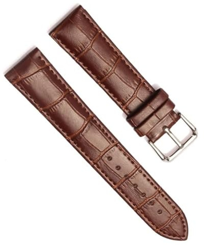 kongsou Lederarmband Uhrenarmband Für Tissot Uhrenarmband Für Seiko Zubehör Armband(Brown,14mm)
