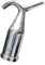 Window Pole Hook (Head Only), Compatible with Telescopic Pole, Suitable for Loft Hatches, Blinds, Attic Ladders, Velux, Chrome (Chrome)