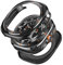 VeveXiao 2-in-1-Schutzhülle aus Metall, robust, kompatibel mit Samsung Galaxy Watch 7 Ultra, stoßfeste Stoßfängerabdeckung aus Aluminium für Galaxy Watch 7 Ultra (2024), 47 mm Metallabdeckung, Schwarz