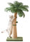 Arbre à chat de 101,6 cm de haut, design incurvé avec 3 balles interactives, griffoir en corde de sisal naturel pour chats d'intérieur et chatons, multi-combinable (style A)