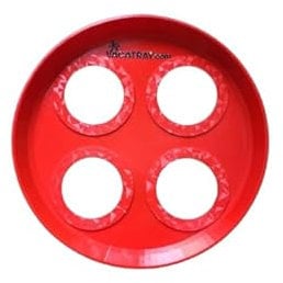 VACATRAY All-Inclusive Resort Vacation Drink Tray (Red)