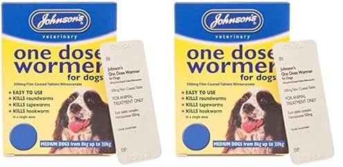 Johnson's Vet Easy One Dose Wormer, Size 2 (Pack of 2)