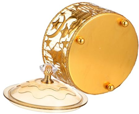GLEAVI Plat À Bonbons Du Festival Arabe Décoration De Fête De L'Aïd Plateau De Service À Gâteaux Assiette De Service Du Ramadan Assiette À Bonbons Arabe Assiette Du Ramadan
