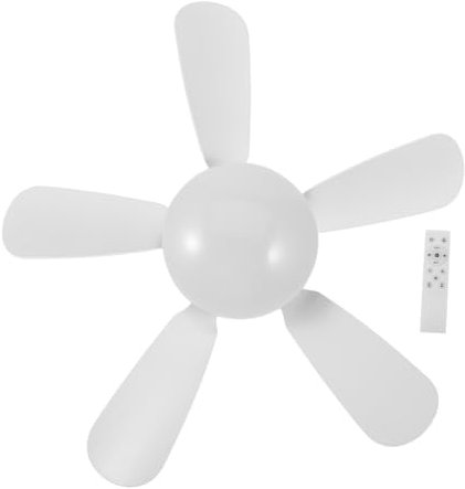 Holibanna 1 juego Ventilador de Techo LED con Lámpara de Techo para Dormitorio Pequeño Diseño Moderno y Silencioso Luz Regulable para Comedor y Sala de Estar para Decoración