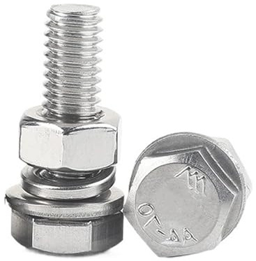 Viti di presa lunghe, Bulloni a testa esagonale in acciaio inossidabile 304, dadi e rondelle, set M4-M10 x 8-50 mm, confezione da 20(M8x20mm)