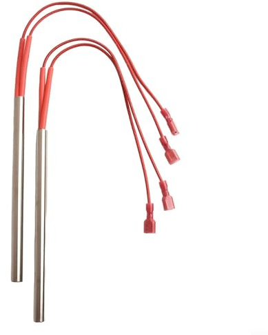 LatoYard Ersatz-Zündstab-Set für Nemaxx P6/P9/P12 Pelletöfen, 230 V 300 W Heizstab aus Edelstahl, 9,5 mm x 150 mm (2er-Pack)