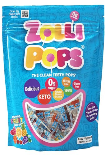 Zollipops - Limpiar los dientes paletas variedad - 8Unidades