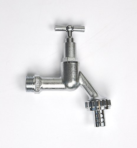 Auslaufventil mit Steckschlüssel 1/2 verchromt matt HS 2158
