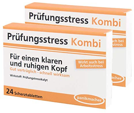 Scherztabletten Prüfungsstress Kombi 2er Set 44g