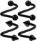 KJM FASHION 4 Stk Eloxiert Schwarz Spiral 1,6mm 14g 8 mm 5/16 Kugel Und Kegel Tragus Helix Lip Cartilage Ohrringe Piercing Schmuck 2962