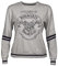 Harry Potter Damen Sweater I Studied at Hogwarts Wappen grau - M