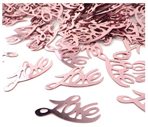 Sepkina Herzen Herzchen Herze Love Hochzeit Tischdeko Streudeko Konfetti (Love-Rosa, 200)
