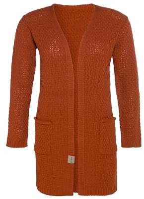 KNIT FACTORY - Luna Strickjacke | Damen Strickjacken mit Taschen - Cardigan mit Wolle - Grobstrickjacke - Oberschenkelhöhe - Hochwertige QualitÃ¤t