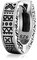 NKlaus Einzel 12mm Keltische vierkant Creole 925 Sterling Silber Gothic Bali Ohrring 3095
