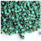 5 g Miyuki Delica Rocailles Seed Beads, 11/0 (1.6 mm) Turquoise Blue Picasso (Miyuki Delica Rocailles Samenperlen Türkisblau Picasso.)