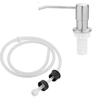 Bombas dispensadoras Dispensador de jabón de Acero Inoxidable con Fregadero de Tubo de Silicona Dispensador de líquidos en encimera Dispensador de Cocina Lavavajillas Lavavajillas Soap dispensador de