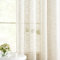 Treatmentex Semi Sheer Curtains for Living Room Natural Linen Sheer Curtain Drapes for Bedroom 90inch Long Farmhouse Country Rustic Window Curtains 52 w 2 Panels Grommet Top Beige