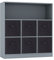 URBNLIVING Wooden Wide 7 Cubed Cupboard Bookcase Storage Units Shelves 6 Drawers Baskets (Black Drawer, Grey Bookcase)
