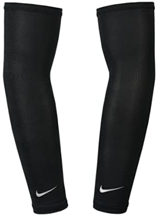 Nike Dri-Fit UV Solar Arm Sleeves - 1 Pair - Unisex - Adult (Black, Adult S/M)