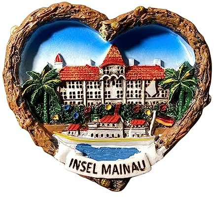Mainau Island Bodensee Deutschland Kühlschrankmagnet Reise Souvenir 3D Kühlschrank Dekoration Magnetaufkleber Handbemalt Handwerk Kollektion