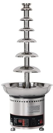 EKSED Chocolate Fountains, 4/5/6/7 Tiers Electric Chocolate Fountain Stainless Steel Fondue Waterfall Melting Machine for Cooking Commercial Household Wedding Birthday Christmas,7Tier