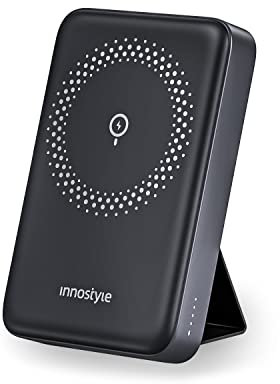 INNOSTYLE Power Bank 10000mAh Powerbank für Magsafe Magnetisch USB C mit Schnellladefunktion Externe Handyakkus Schnellladen mit Kabel Kompatibel mit iPhone 16 15 14 13 12 Pro Max und mehr