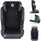 LIONELO IGO I-size Kinderautositz, Gruppe 2 3, von 100-150 cm ISOFIX oder gurtlose Frontbefestigung, Rückenlehne und Kopfstütze verstellbar mit abnehmbarer Rückenlehne aus Memoryschaum