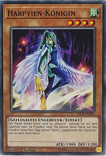 Harpyien-Königin Common LED4-DE007 - Legendary Duelists Sisters of The Rose - mit GamersHeaven Cardboard Guard