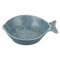 Piatto ovale da portata in ceramica 37x15,3 cm, stile coastal, turchese, Paros