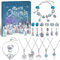Raoclay Adventskalender Mädchen Kinder, Adventskalender Schmuck 2024 Basteln, Armband Weihnachtskalender Mädchen Geschenk, Bettelarmband Halsketten Ringe Ohrringe für Teenager 5 6 7 8 9 10 11 12 Jahre